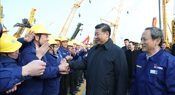 中共中央總書記、國家主席、中央軍委主席習(xí)近平親臨徐工集團(tuán)考察調(diào)研