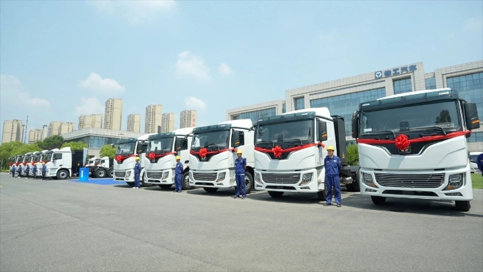 目的地：大西北！100臺徐工新能源重卡滿電啟程